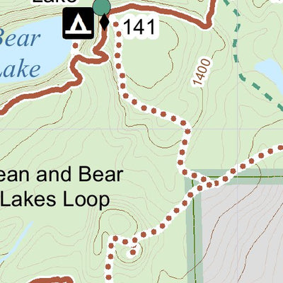 Superior Hiking Trail Association SHT Map C-6: Tettegouche State Park West bundle exclusive