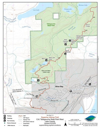 SHT Map C-6: Tettegouche State Park West Preview 1