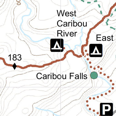 Superior Hiking Trail Association SHT Map D-5: Caribou River and Sugarloaf Pond bundle exclusive