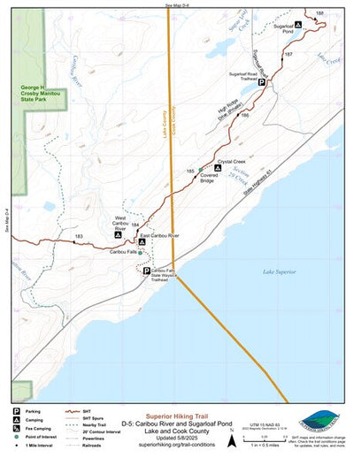 SHT Map D-5: Caribou River and Sugarloaf Pond Preview 1