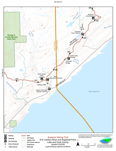 SHT Map D-5: Caribou River and Sugarloaf Pond Preview 1