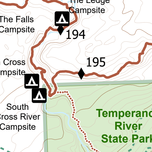 SHT Map D-7: Temperance River State Park by Superior Hiking Trail ...