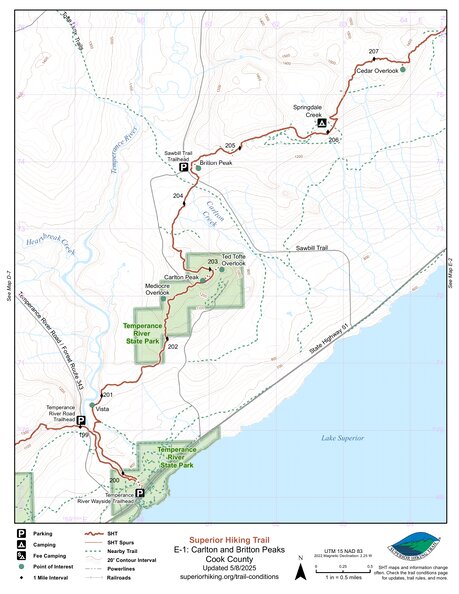 SHT Map E-1: Carlton and Britton Peaks Preview 1