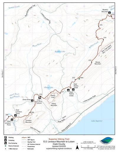 SHT Map E-2: Leveaux Mountain to Lutsen Preview 1
