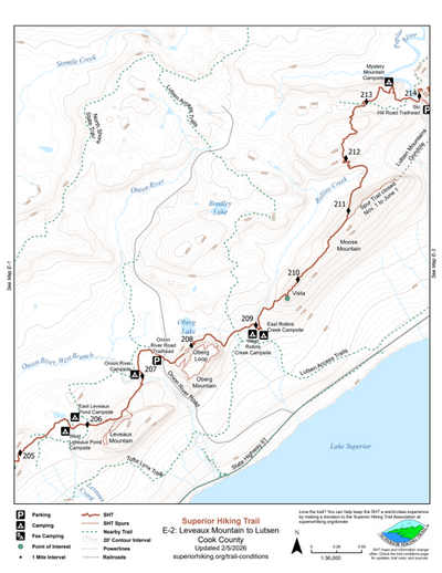 SHT Map E-2: Leveaux Mountain to Lutsen Preview 1