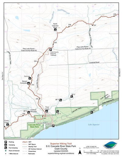 SHT Map E-5: Cascade River State Park Preview 1