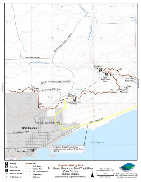 SHT Map F-1: Grand Marais and Devil Track River Preview 1