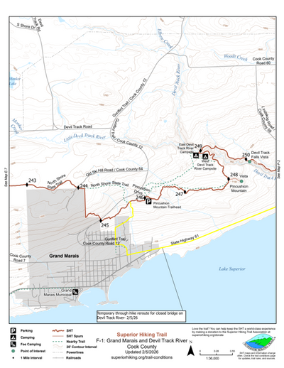 SHT Map F-1: Grand Marais and Devil Track River Preview 1