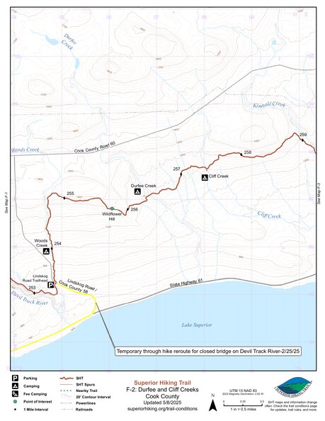 SHT Map F-2: Durfee and Cliff Creeks Preview 1