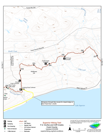 SHT Map F-2: Durfee and Cliff Creeks Preview 1