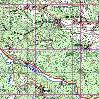 Surveying and Mapping Authority of the Republic of Slovenia Postojna (T504701A) digital map