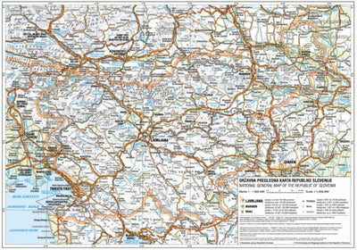 Surveying and Mapping Authority of the Republic of Slovenia Slovenia 1:1,000,000 digital map
