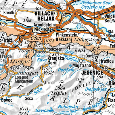 Surveying and Mapping Authority of the Republic of Slovenia Slovenia 1:1,000,000 digital map
