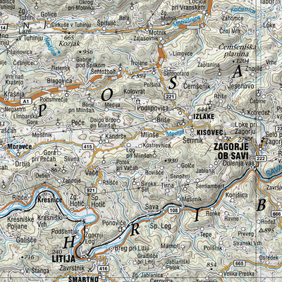 Surveying and Mapping Authority of the Republic of Slovenia Slovenia 1:250,000 digital map