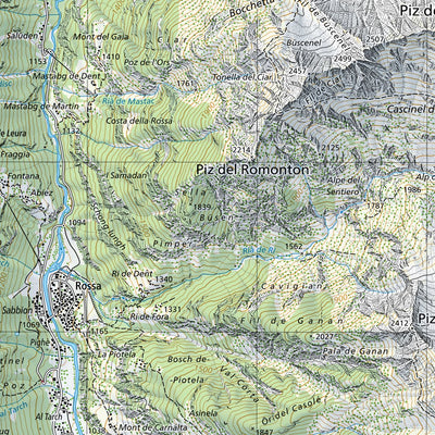 SwissTopo Aletschgletscher, 1:25,000 digital map