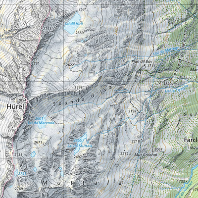 SwissTopo Ambri-Piotta, 1:25,000 digital map