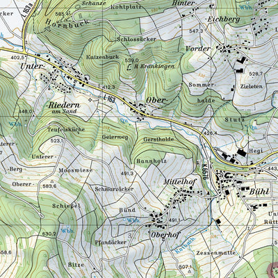 SwissTopo Andelfingen, 1:25,000 digital map