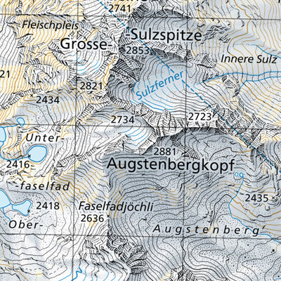 SwissTopo Arlberg, 1:50,000 digital map