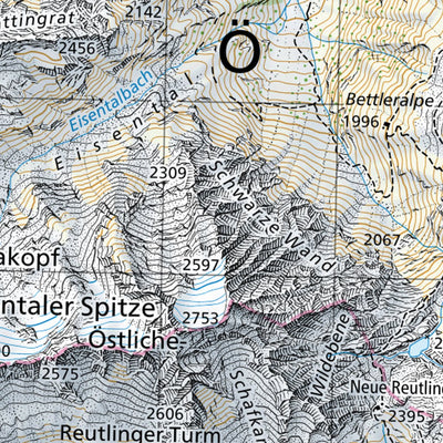 SwissTopo Arlberg, 1:50,000 digital map