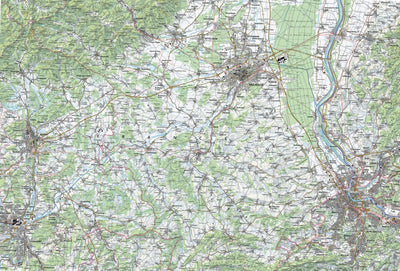 SwissTopo Basel, 1:100,000 digital map