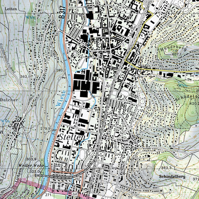 SwissTopo Basel, 1:25,000 digital map