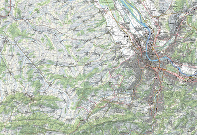 SwissTopo Basel, 1:50,000 digital map
