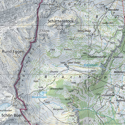SwissTopo Beckenried, 1:25,000 digital map