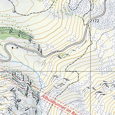 SwissTopo Bergün/Bravuogn 2, 1:10,000 digital map