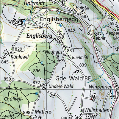SwissTopo Bern, 1:50,000 digital map