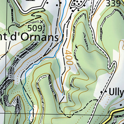 SwissTopo Besancon, 1:100,000 digital map
