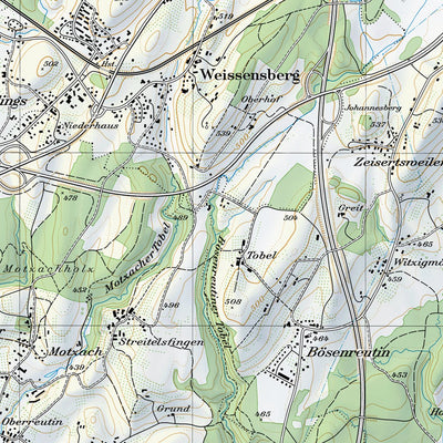 SwissTopo Bonfol, 1:25,000 digital map