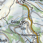 SwissTopo Bözberg, 1:100,000 digital map