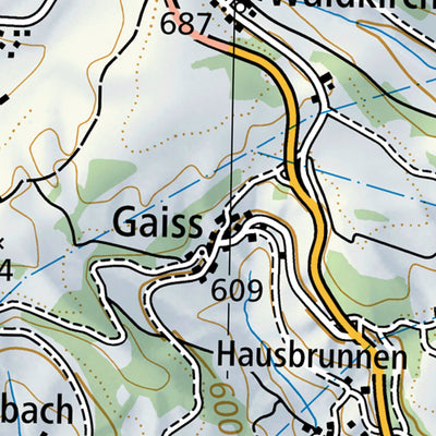SwissTopo Bözberg, 1:100,000 digital map