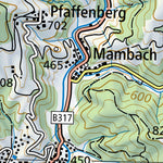 SwissTopo Bözberg, 1:100,000 digital map