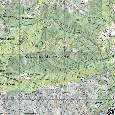 SwissTopo Brissago, 1:25,000 digital map