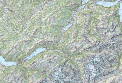 SwissTopo Brünigpass, 1:100,000 digital map