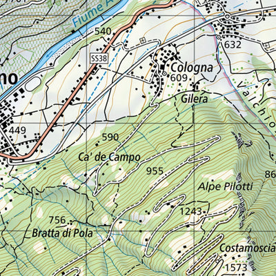 SwissTopo Brusio, 1:50,000 digital map