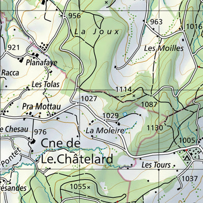 SwissTopo Bulle, 1:50,000 digital map