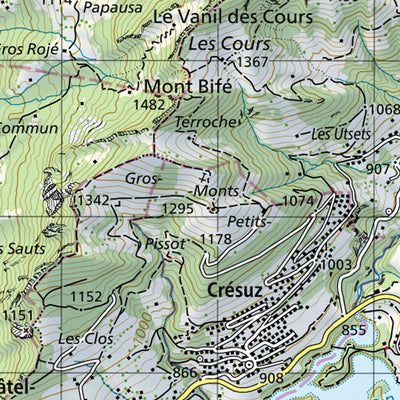 SwissTopo Bulle, 1:50,000 digital map