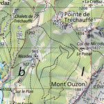 SwissTopo Chablais, 1:50,000 digital map