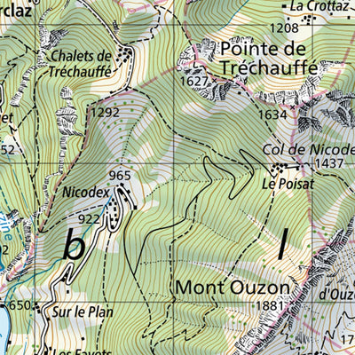 SwissTopo Chablais, 1:50,000 digital map