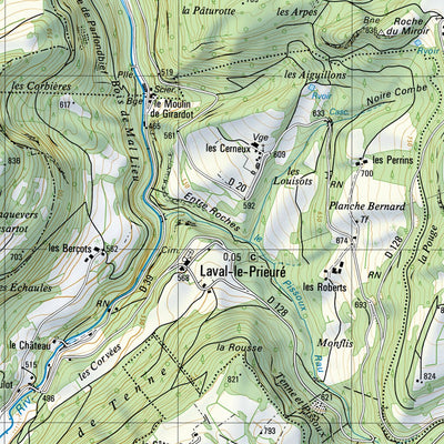 SwissTopo Chasseral, 1:25,000 digital map