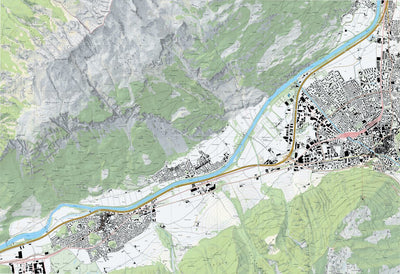 SwissTopo Chur, 1:10,000 digital map