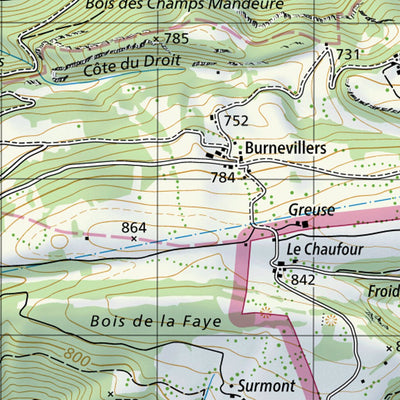 SwissTopo Clos du Doubs, 1:50,000 digital map
