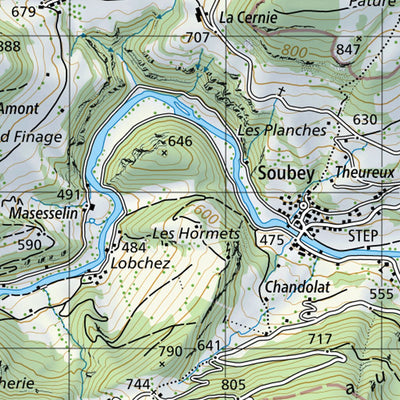 SwissTopo Clos du Doubs, 1:50,000 digital map