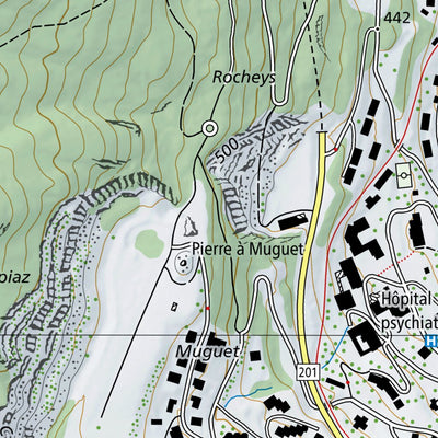 SwissTopo Collombey-Muraz 1, 1:10,000 digital map