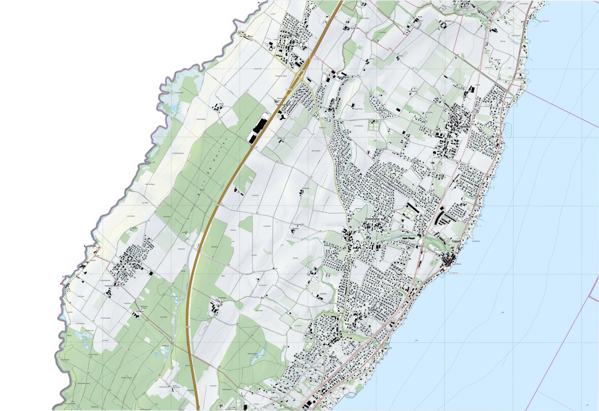 Commugny, 1:10,000 Map by SwissTopo | Avenza Maps