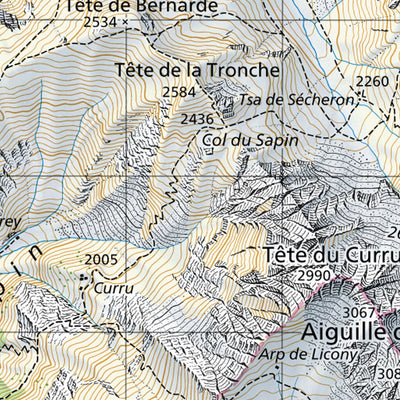 SwissTopo Courmayeur, 1:50,000 digital map