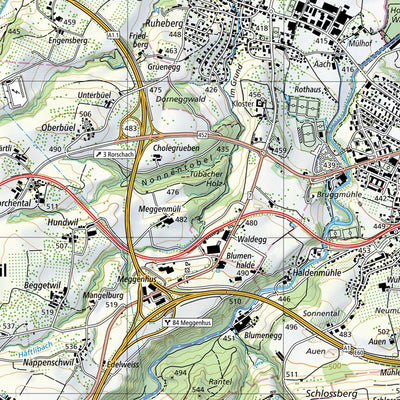 SwissTopo Damvant, 1:25,000 digital map