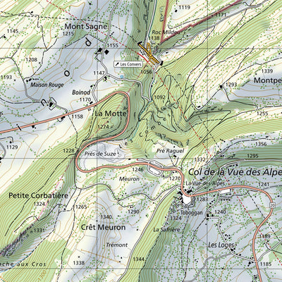 SwissTopo Drei Schwestern, 1:25,000 digital map